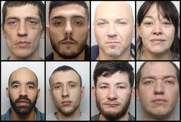 Police are hunting a number of people from across the county who are charged over violent incidents and wanted after failing to appear at court