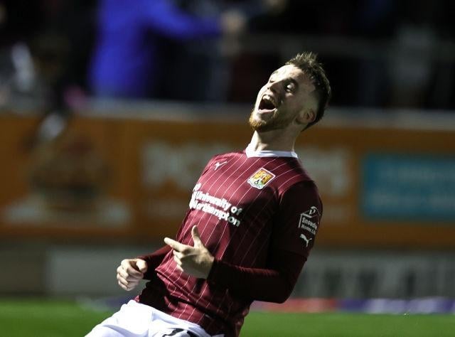 He was superb in the middle of the park. His quality on the ball set things in motion for Cobblers to dominate in the first half and then he was so tenacious out of possession as Reading applied pressure. Made tackles, interceptions and blocks, and still had the quality to create. Magnificent last-ditch challenge denied Ballard what looked a certain goal... 9