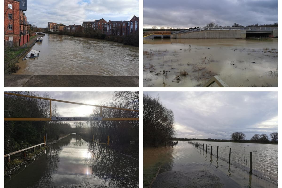 PICTURES: Take a look at 20 pictures of the worst flooded areas in Northampton hit hardest by Storm Henk 