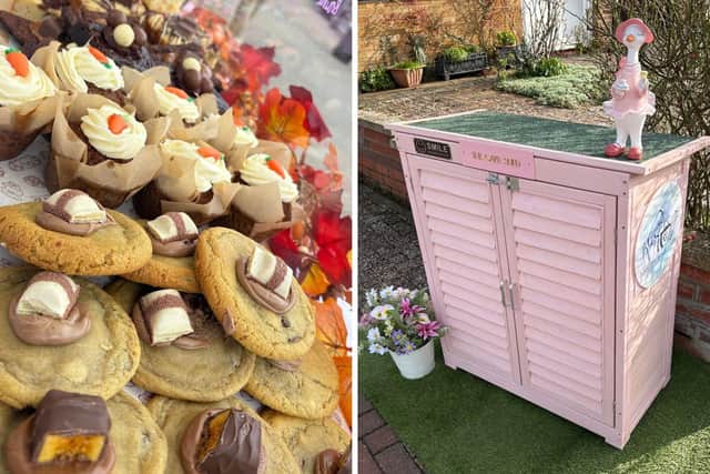 This venture was launched by Faye Hynes on February 27 and customers can enjoy freshly baked treats from the cake shed outside 67 Firsview Drive in Duston.