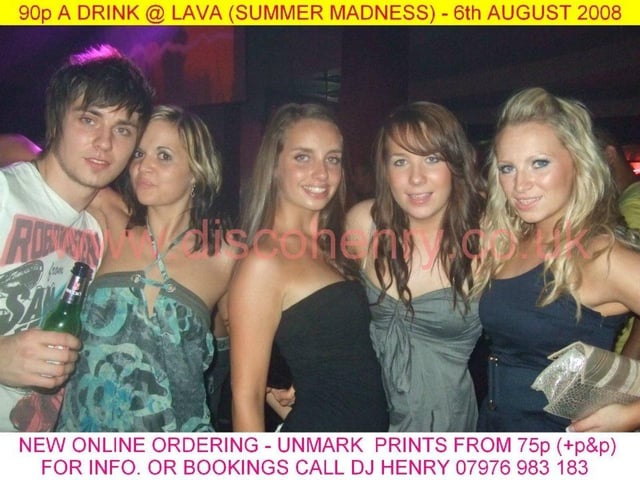 Nostalgic pictures from a 90p a drink night out at Lava in August 2009