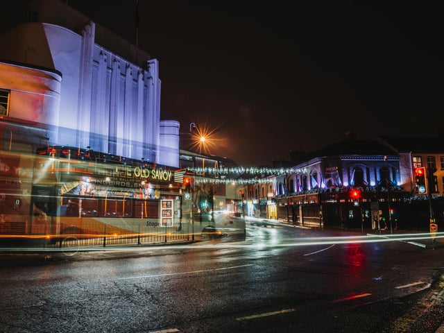 The town centre is looking very festive following the lights switch on.