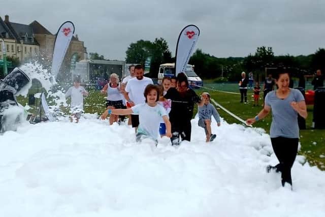 There will be foam mayhem at The Lewis Foundation's 'Water Dash'.