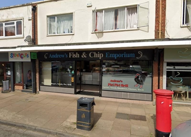 Andrew's in Coppice Drive received a two-star food hygiene rating at its last inspection on August 2.