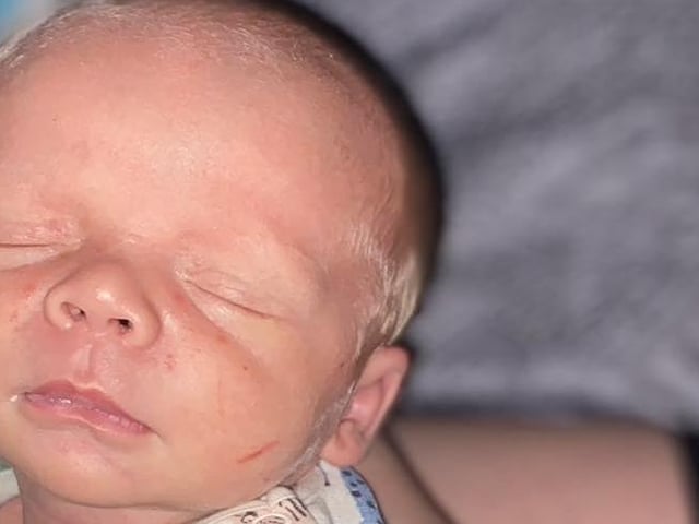 Kobie Antony James Clifton born at 12.31pm on January 8 at Northampton General Hospital, weighing 7lbs 5oz.