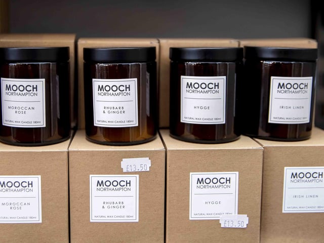 One of Mooch’s best selling products all year round is their natural wax candles. The 500ml candle is £29.50 and the smaller 180ml alternative, pictured here, is £13.50.
