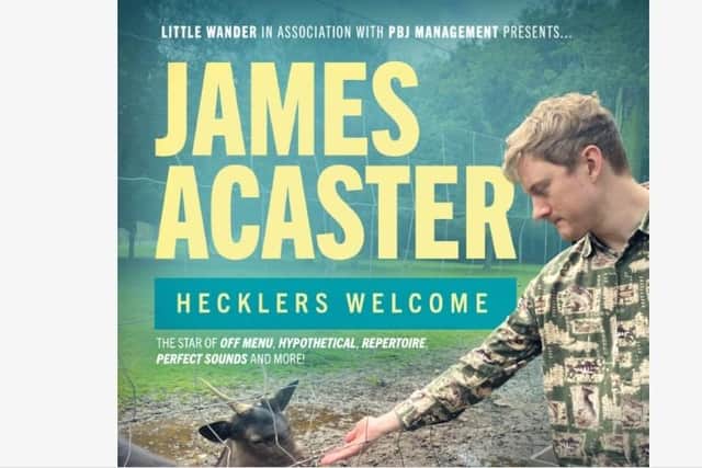 James Acaster - Hecklers Welcome Tour - starts in July and is coming to Kettering