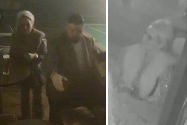 Police would like to speak to the two people in the CCTV images.