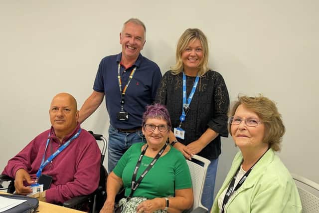 Members of UON's Service Users and Carers Group (Sue Dainty is in the green top)