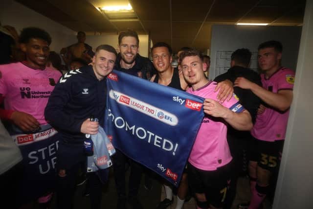 Aaron McGowan with Jon Guthrie, Shaun McWilliams and Sam Hoskins
