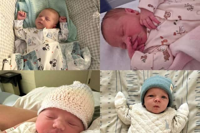 Some of the babies born in town last month.