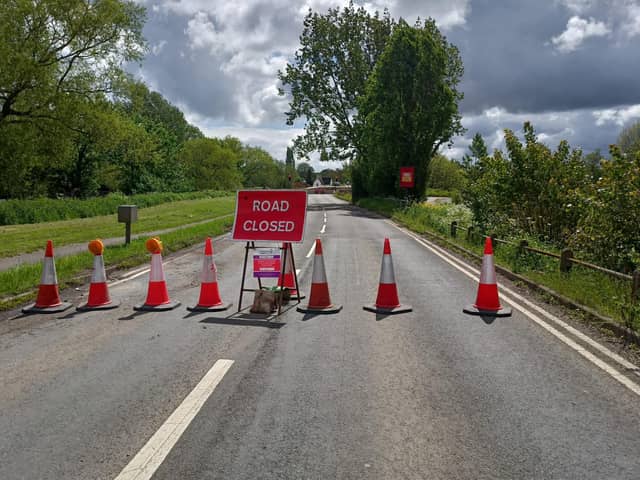 The Causeway is closed from the bridge towards Cogenhoe until May 26