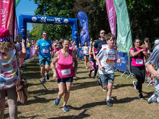 Runners taking part in the Race For Life at Abington Park in Northampton on Sunday, July, 12, 20026. Photo by David Jackson.