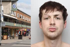 Kian Kent from Corby racially abused a police officer in Corporation Street after he'd been arrested for beating his girlfriend. Image: Northamptonshire Police / National World