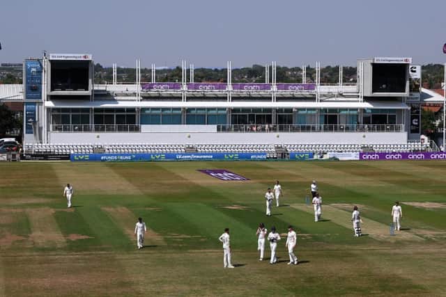 There was a sparser than normal crowd at the County Ground as temperatures touched 40 degrees for the Northamptonshire clash with Lancashire