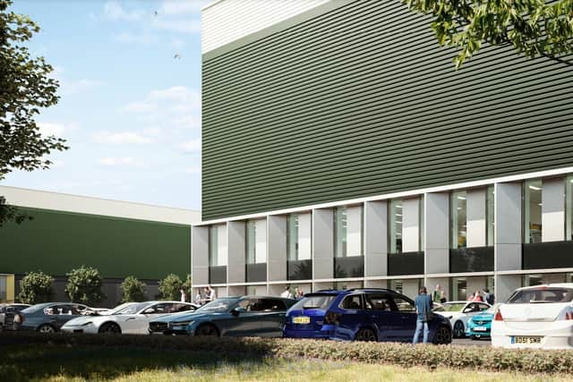 CGI of what the finished warehouse could look like. National Highways has now dropped all concerns with the application.