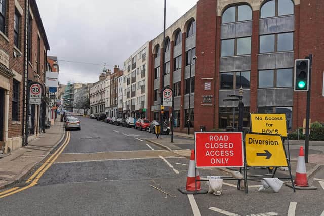 Bridge Street has partially reopened to traffic following a blaze at the former Balloon Bar on August 22