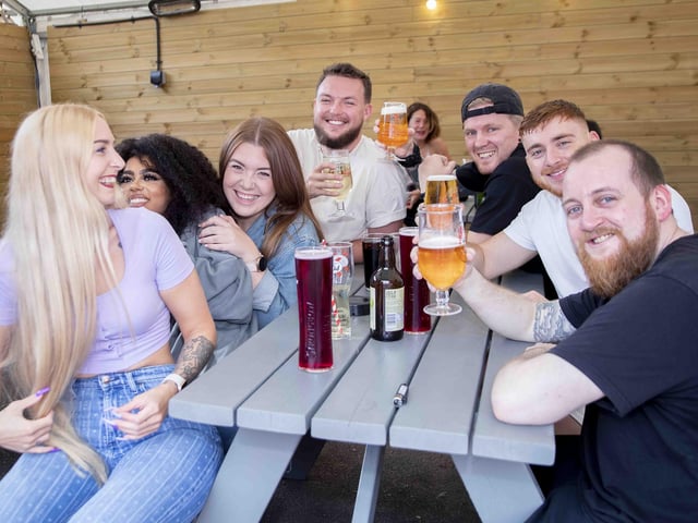 Fans watching on at Barratts and celebrating as the Lionesses beat Germany to win the tournament in front of a packed Wembley.