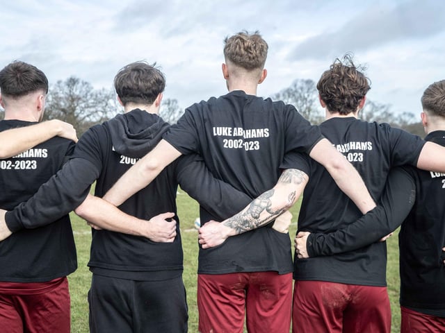 Luke, a 20-year-old amateur footballer for Hunsbury Hawks FC, sadly died a year ago on January 23, 2023. His team paid tribute to him at their game at Abington Park on Sunday (January 21).