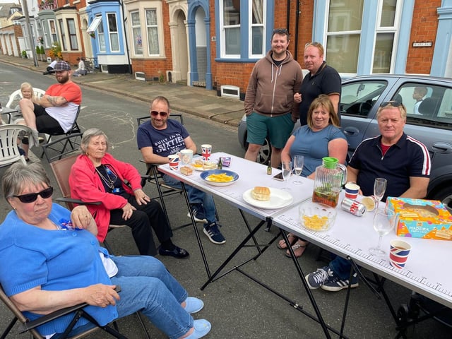 A DJ was playing and drinks were flowing in Edinburgh Road, Kingsthorpe.