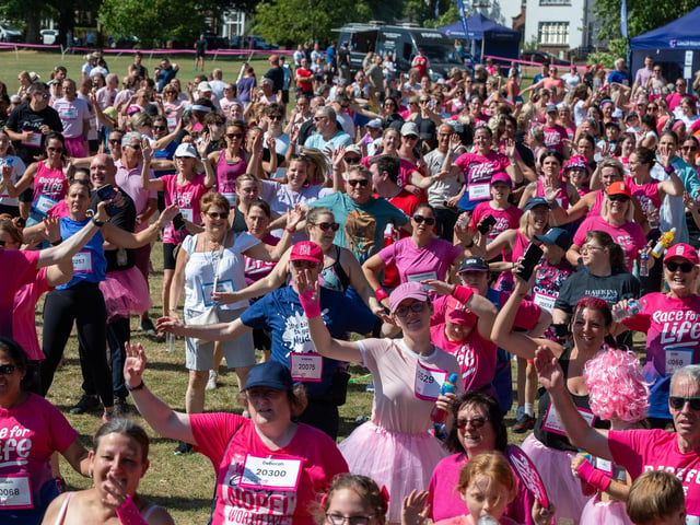 Runners taking part in the Race For Life at Abington Park in Northampton on Sunday, July, 12, 20026. Photo by David Jackson.