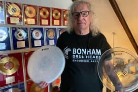 Business owner Micky Clow is proud that Bonham Drumheads has been endorsed by well-renowned musician Don Powell from Slade, among many others.