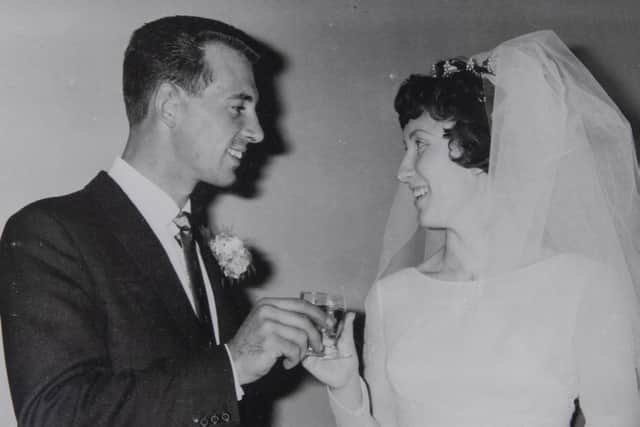 Stephen and Margaret Parker at their wedding in 1962.