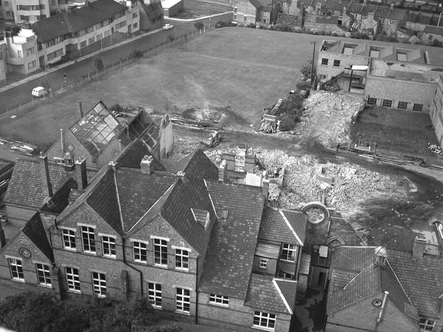 Spring Lane school demolition September 7, 1967