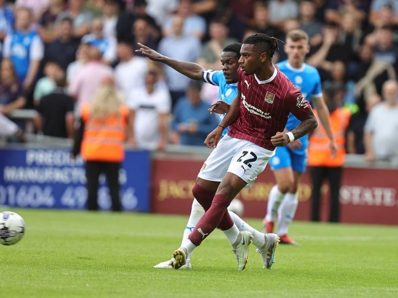 Very good against the talented Mason-Clark, particularly first half. Didn't give Posh a sniff down that side bar a couple of half chances after the break. Not the game to bomb forward but used possession well enough before being withdrawn... 8