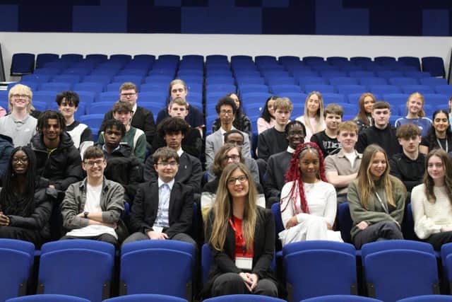 Anne Mirkovic returned to her old school to inspire students