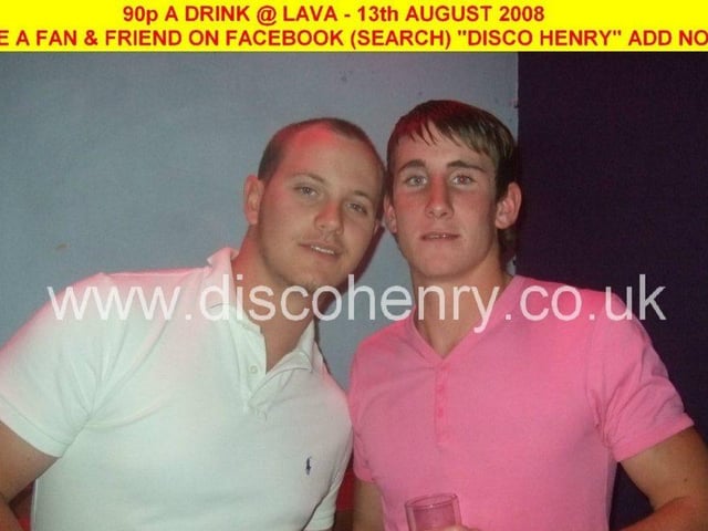 Nostalgic pictures from a '90p a drink' night out at Lava in town