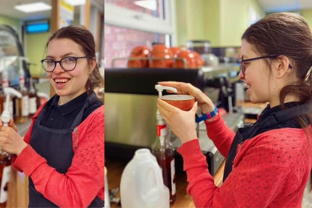 Run by Trudi Daurie, students are welcomed to work in the cafe – which gives them experience they might not otherwise gain to help them excel in the working world.