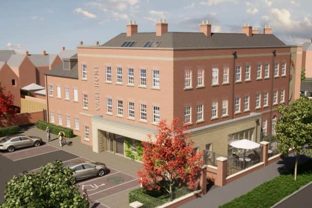 An artist's impression of what the care home will look like.