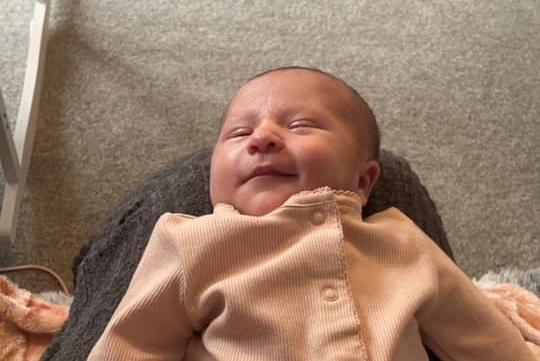 Mabel Mizen born on November 12 at Northampton General Hospital, weighing 7lbs 3oz.