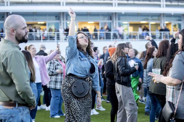 Crowds danced and sang to 90s tunes played by the former Radio 1 DJ on Friday May 19 at the County Ground.
