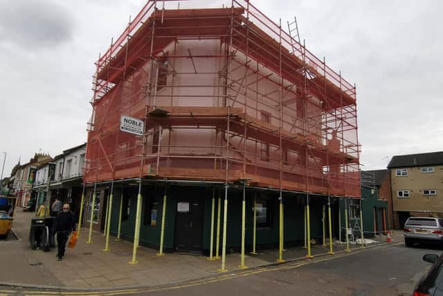 Here's what the pub looks like at the moment. Picture taken on May 23.