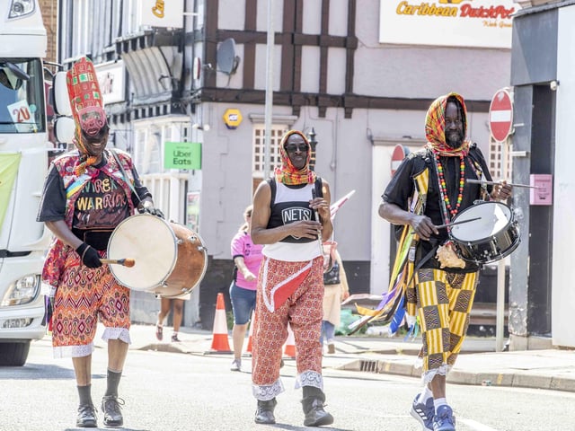 The sun shone as the carnival parade made its way through Northampton town centre on Saturday June 10.