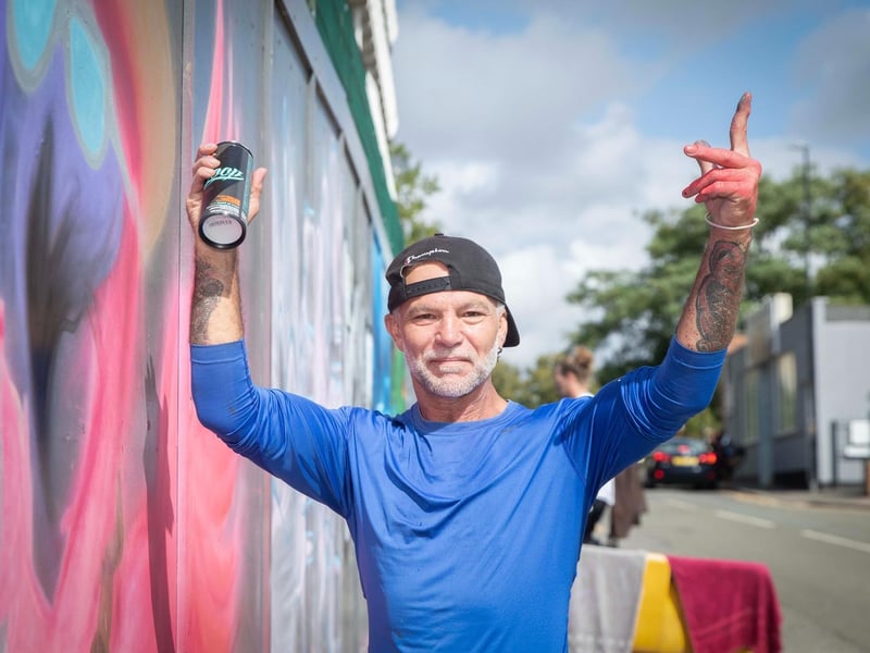 Wall Games transformed Northampton town centre into a creative open-air gallery