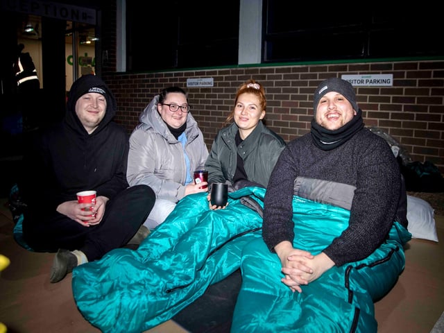 Around 40 people braved the streets on February 3 in aid of the homelessness charity.