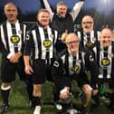 Moulton Masters Over-60s celebrate their County Cup success in November (Picture courtesy of Moulton Masters' Facebook page)