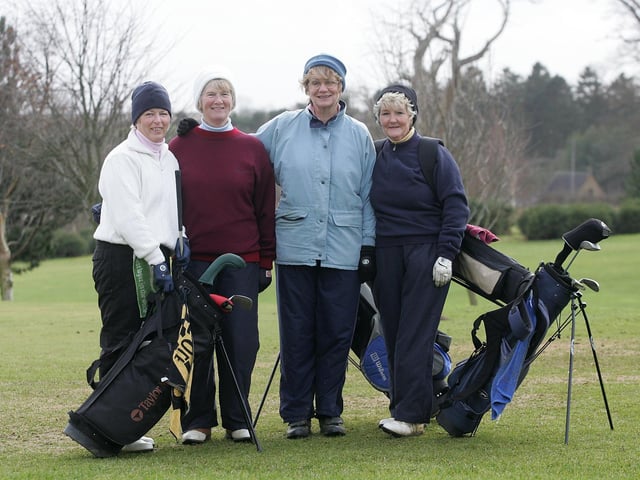 Northampton Golf Club Ladies day. Viv Jones, Sylvia Trout, Jennie Woods and Judy Keates