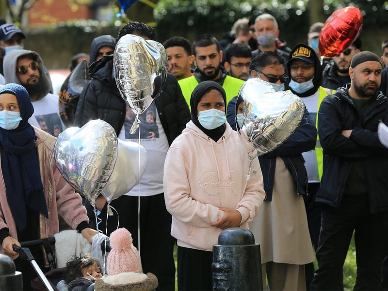 The whole community came out to mourn Khurm.