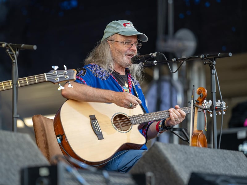 Fairport Convention performing on the opening day of Cropredy Convention 2023. Photo by David Jackson.
