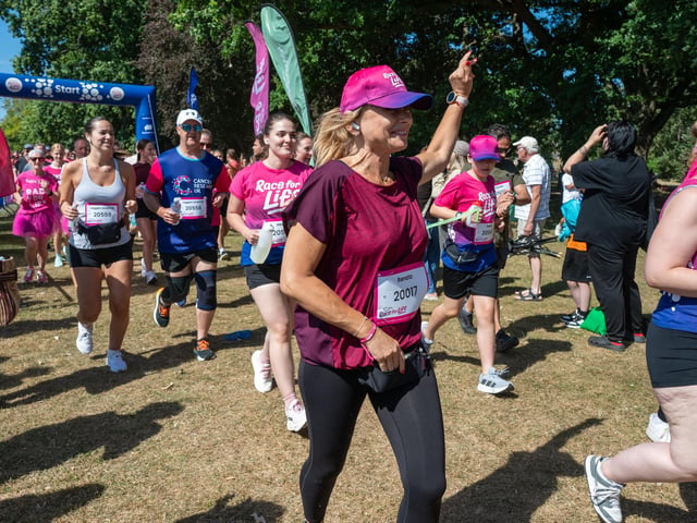 Runners taking part in the Race For Life at Abington Park in Northampton on Sunday, July, 12, 20026. Photo by David Jackson.