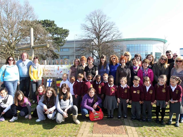 Teachers from four different European countries visiting St Gregory's Primary School.