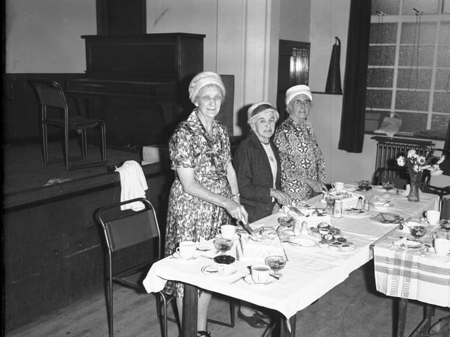 Looking Back old glass negsJuly 7, 1964OAP party Co-op Hall