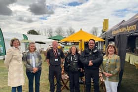 Farmers with the police