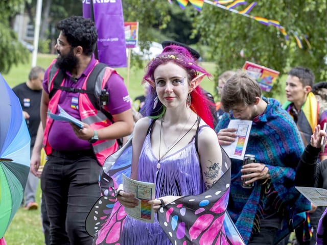 A parade made its way through the town centre before finishing at the university's Waterside campus as Northampton Pride took place on Saturday July 8, 2023.