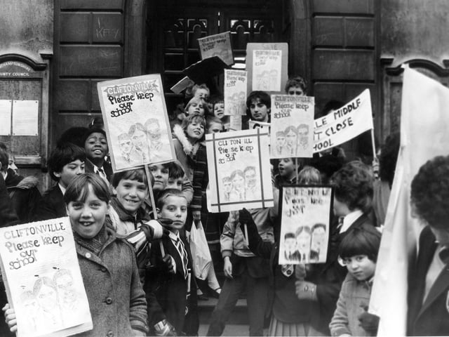 Cliftonville School protest against closure 1983?