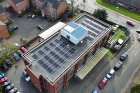 Solar panels at Abington Vale Primary School- Stirling Campus